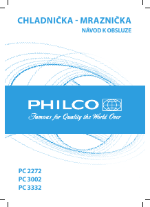 Manuál Philco PC 2272 Lednice s mrazákem