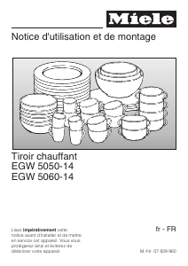 Mode d’emploi Miele EGW 5060-14 Tiroir chauffant
