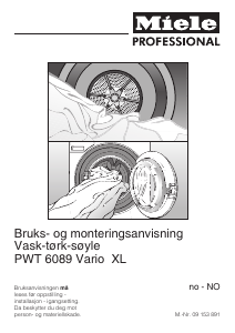 Bruksanvisning Miele PWT 6089 Vario Kombimaskin vask-tørk
