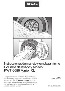 Manual de uso Miele PWT 6089 Vario Lavasecadora