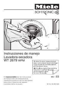 Manual de uso Miele WT 2679 WPM Lavasecadora