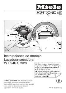 Manual de uso Miele WT 946 S Lavasecadora