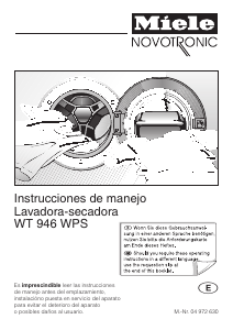 Manual de uso Miele WT 946 WPS Lavasecadora