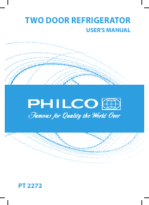 Manual Philco PT 2272 Fridge-Freezer