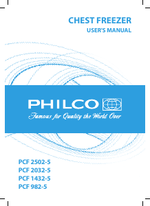 Manual Philco PCF 982-5 Freezer