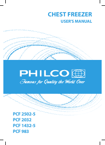 Handleiding Philco PCF 2032 Vriezer