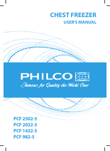 Handleiding Philco PCF 2502-5 Vriezer