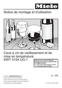 Mode d’emploi Miele KWT 4154 UG-1 Cave à vin