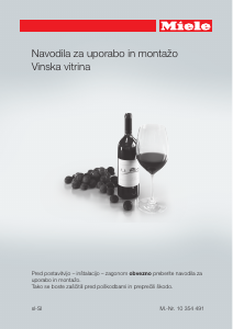 Priročnik Miele KWT 6112 iG Omara za vino