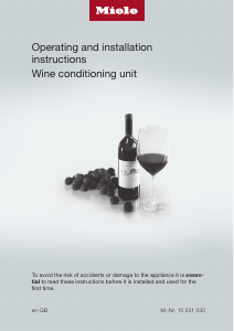 Manual Miele KWT 6312 UGS Wine Cabinet
