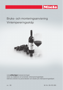 Bruksanvisning Miele KWT 6831 SG Vinkyl