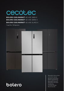 Manual Cecotec Bolero CoolMarket 4D 490 Dark E Fridge-Freezer