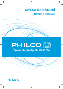 Manuál Philco PD 125 IQ Myčka na nádobí