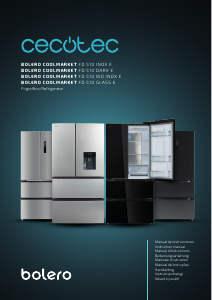 Mode d’emploi Cecotec Bolero CoolMarket FD 510 WD Inox E Réfrigérateur combiné