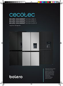 Manuál Cecotec Bolero CoolMarket 4D 564 Dark E Lednice s mrazákem