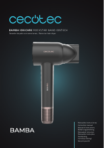 Manual Cecotec Bamba IoniCare RockStar Nano IonTech Hair Dryer