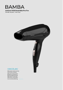 Manual Cecotec IoniCare 5450 Power&Go Pro Fire Hair Dryer