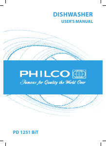 Návod Philco PD 1251 BiT Umývačka riadu