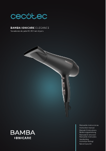 Manual de uso Cecotec Bamba IoniCare Elegance Secador de pelo