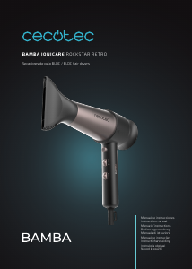 Manual Cecotec Bamba IoniCare RockStar Retro Hair Dryer