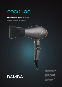 Manual Cecotec Bamba IoniCare Harmony Hair Dryer