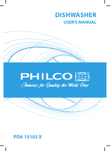 Návod Philco PDA 15103 X Umývačka riadu