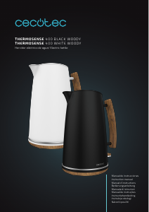 Instrukcja Cecotec Thermosense 400 Black Woody Czajnik