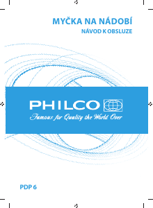 Manuál Philco PDP 6 Myčka na nádobí