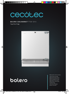 Instrukcja Cecotec Bolero CoolMarket TT BI 121 White E Lodówka