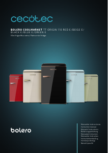 Manual de uso Cecotec Bolero CoolMarket TT Origin 110 Beige E Refrigerador