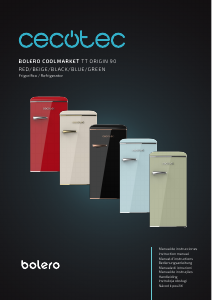 Manual de uso Cecotec Bolero CoolMarket TT Origin 90 Green Refrigerador