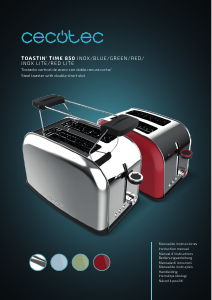 Manual de uso Cecotec Toastin time 850 Red Tostador