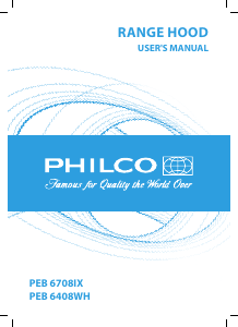 Manual Philco PEB 6708 IX Cooker Hood