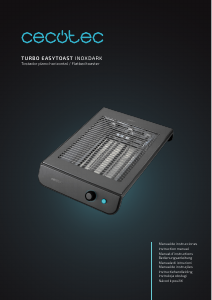 Manual Cecotec Turbo EasyToast InoxDark Toaster