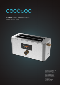 Manuale Cecotec Touch&Toast Extra Double Tostapane