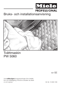 Bruksanvisning Miele PW 5060 LP LW Tvättmaskin
