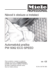 Manuál Miele PW 5062 LP LW Eco Speed Pračka