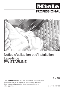 Mode d’emploi Miele PW 5062 LP LW Starline Lave-linge