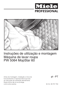 Manual Miele PW 5064 AV LW MopStar60 Máquina de lavar roupa