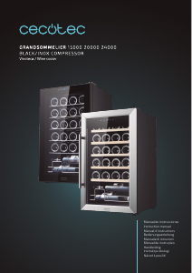 Manual Cecotec GrandSommelier 24000 Inox Compressor Wine Cabinet