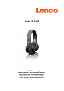 Manual Lenco HPB-330BK Headphone