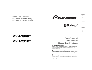 Manual de uso Pioneer MVH-290BT Radio para coche