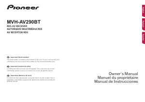 Manual de uso Pioneer MVH-AV290BT Radio para coche