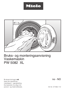 Bruksanvisning Miele PW 5082 XL Vaskemaskin