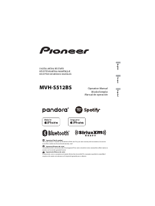 Mode d’emploi Pioneer MVH-S512BS Autoradio