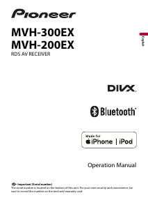 Manual Pioneer MVH-300EX Car Radio