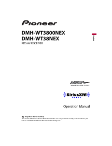 Manual Pioneer DMH-WT3800NEX Car Radio