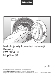 Instrukcja Miele PW 5084 XL MopStar 80 Pralka