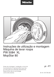 Manual Miele PW 5084 XL MopStar 80 Máquina de lavar roupa