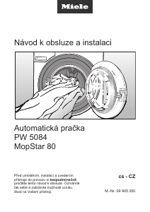 Manuál Miele PW 5084 XL MopStar 80 Pračka